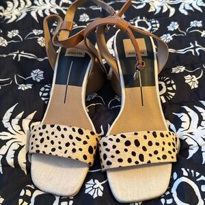 Dolce Vita Holly Leopard-Print Cow Fur Sandals
